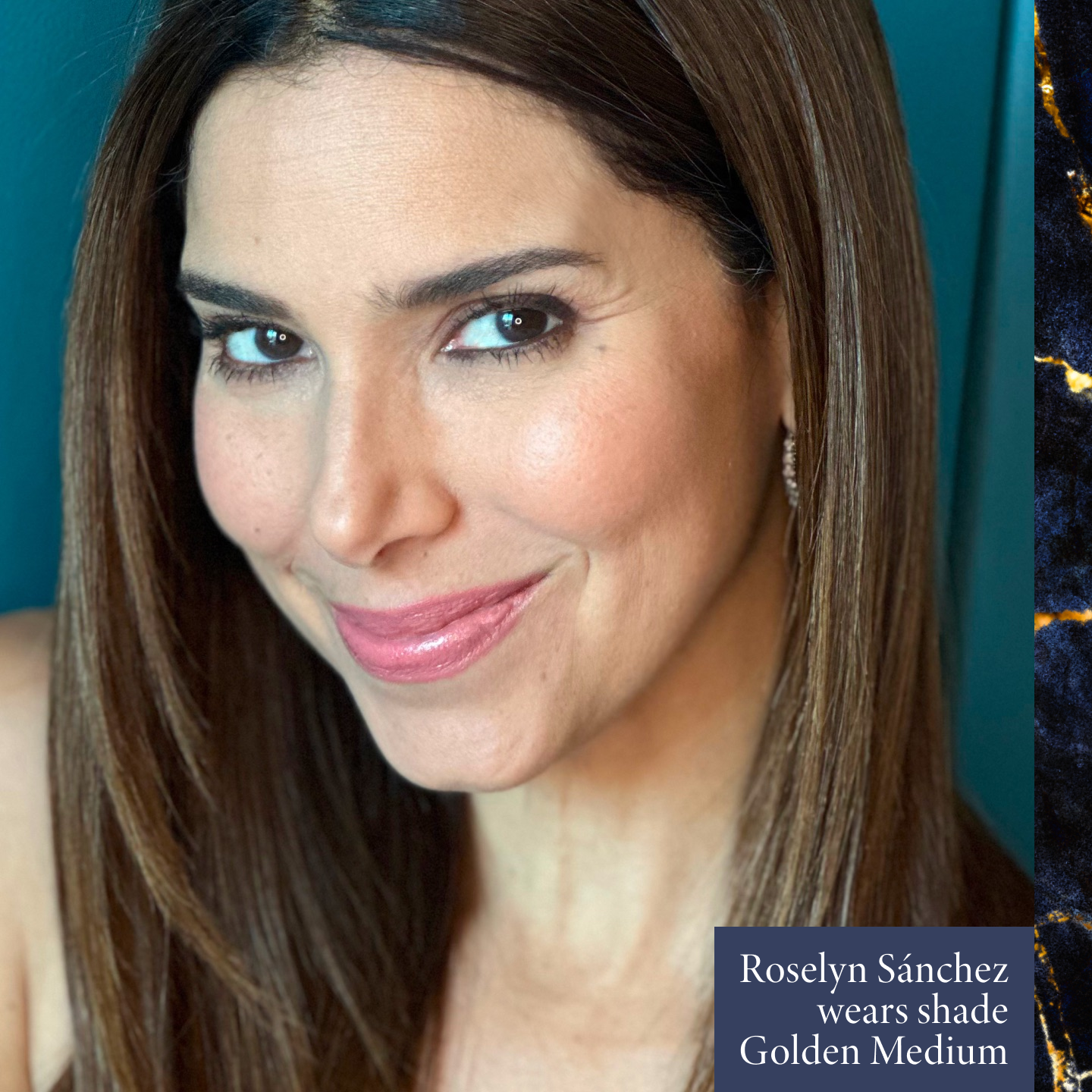 Roselyn Sánchez wears shade Golden Medium