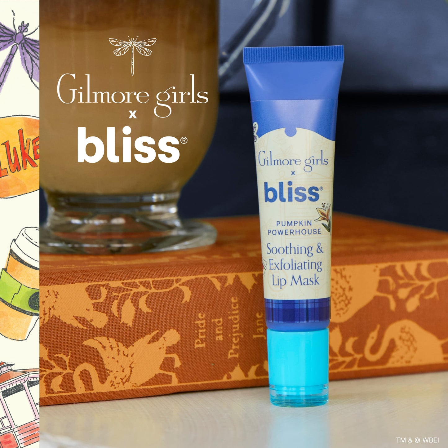 Bliss x Gilmore Girls Pumpkin Powerhouse Soothing & Exfoliating Lip Mask - Lifestyle