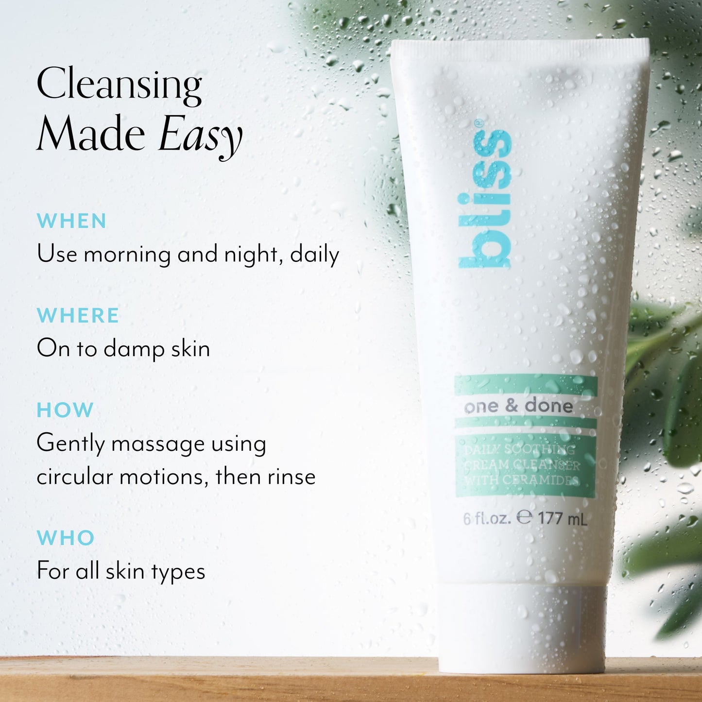 One & Done Facial Cleanser when, where, how, who