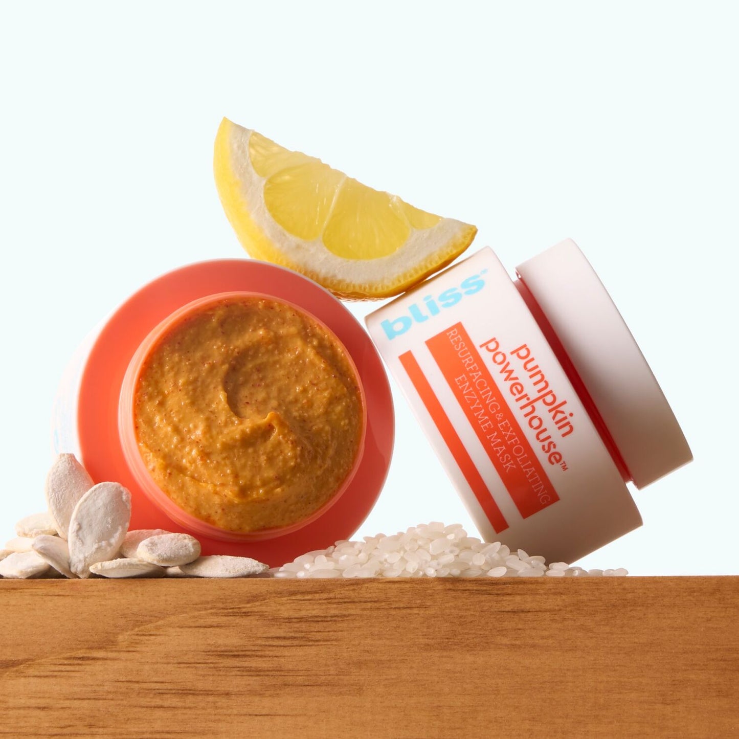 Pumpkin Powerhouse Resurfacing & Exfoliating Mask lifestyle product image showing texture