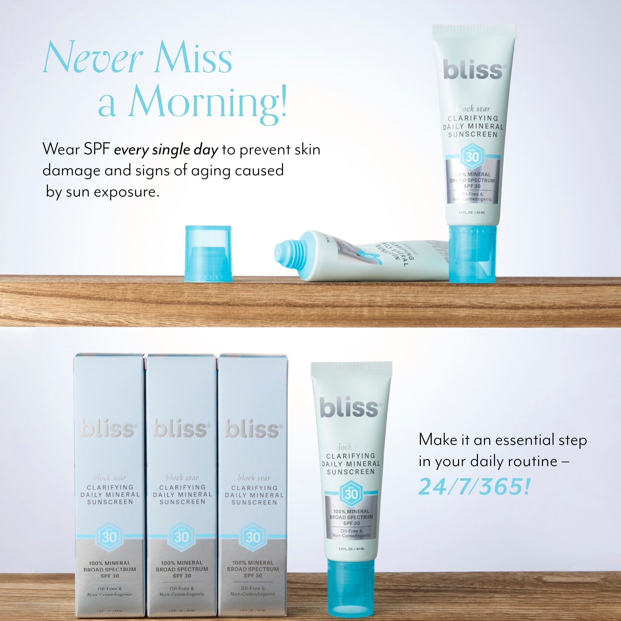 Block Star Clarifying Mineral Sunscreen SPF 30 product benefits