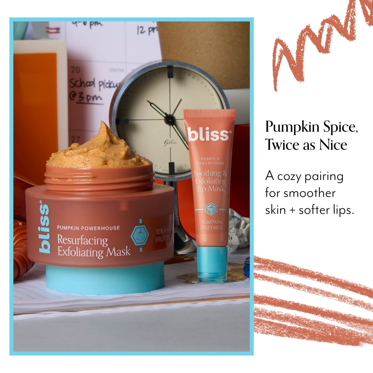 Pumpkin Powerhouse Soothing & Exfoliating Lip Mask - product pairing