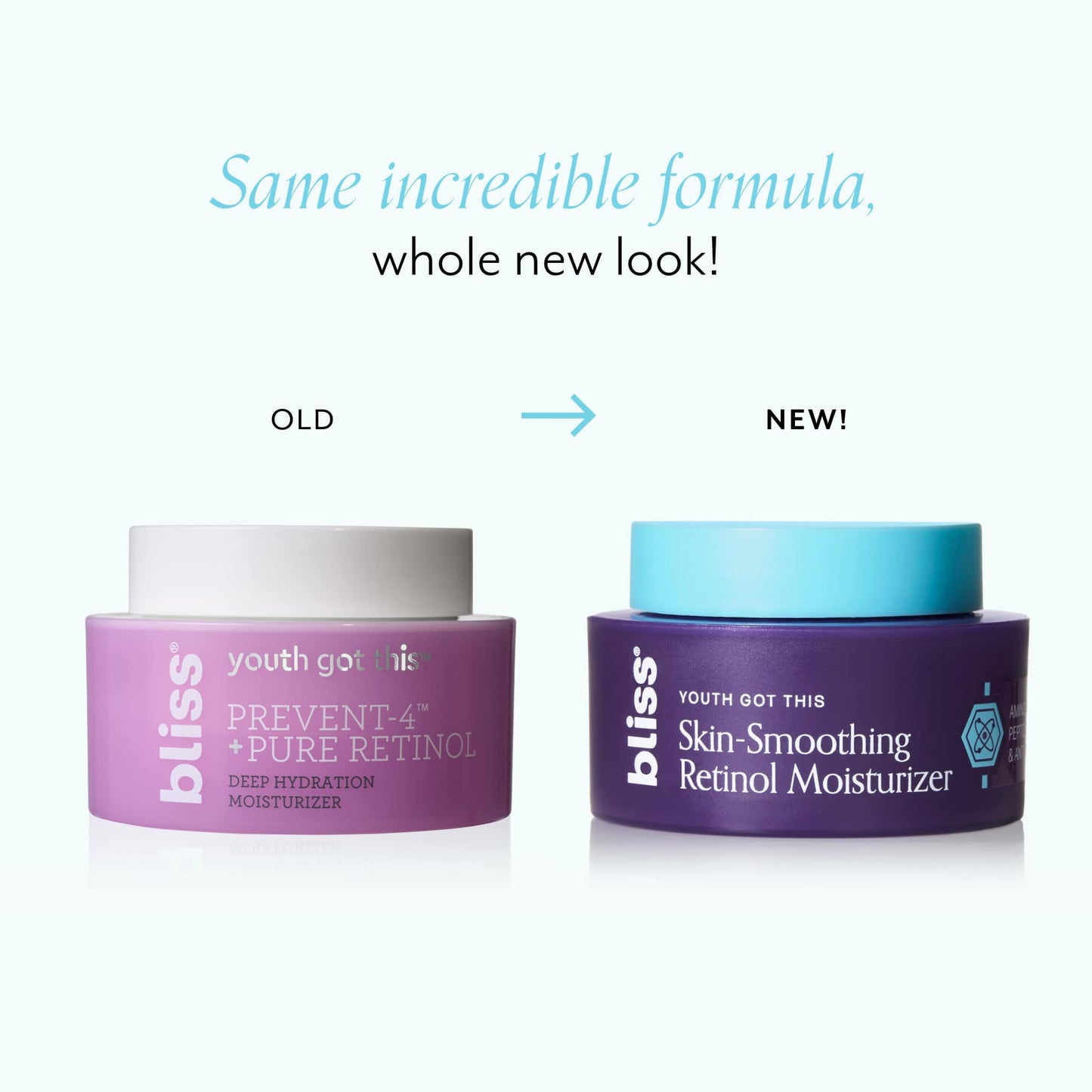 Youth Got This Skin-Smoothing Retinol Moisturizer new vs old