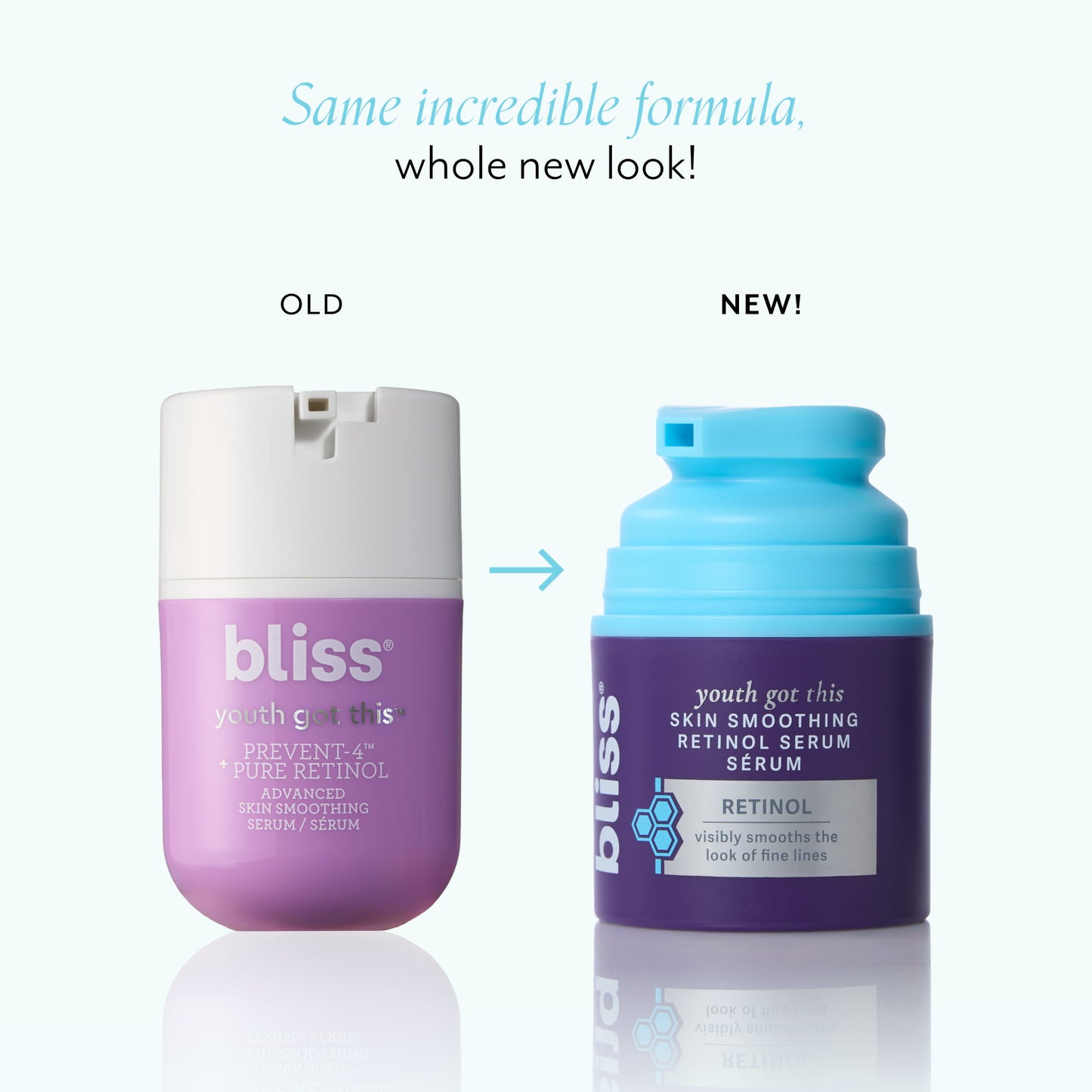 Youth Got This Skin-Smoothing Retinol Serum new vs old packaging