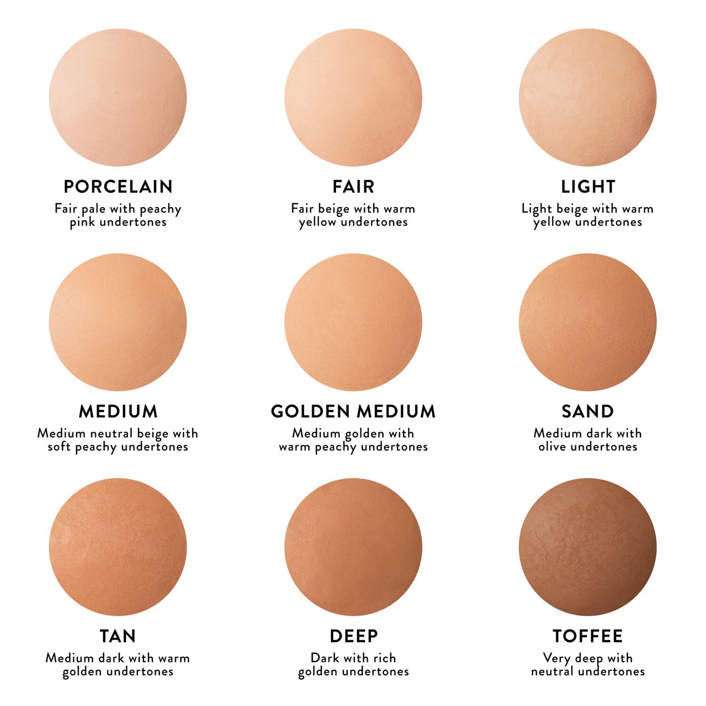 Double Take Baked Full Coverage Foundation shade descriptions