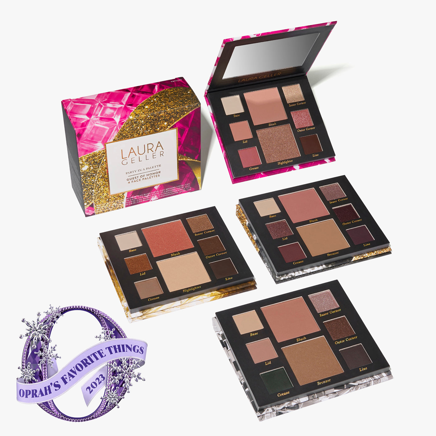 Party in a Palette Guest of Honor 4 Full Face Palettes – Laura Geller Beauty