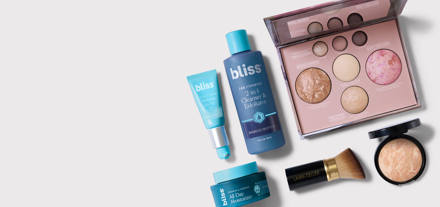 Laura Geller x Bliss Homepage Banner Desktop