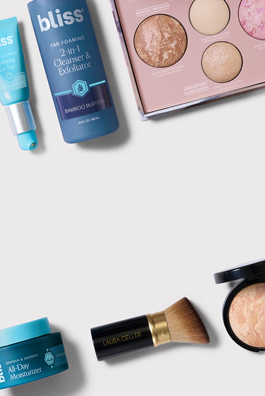 Bliss x Laura Geller Mature Skin Must Haves homepage banner