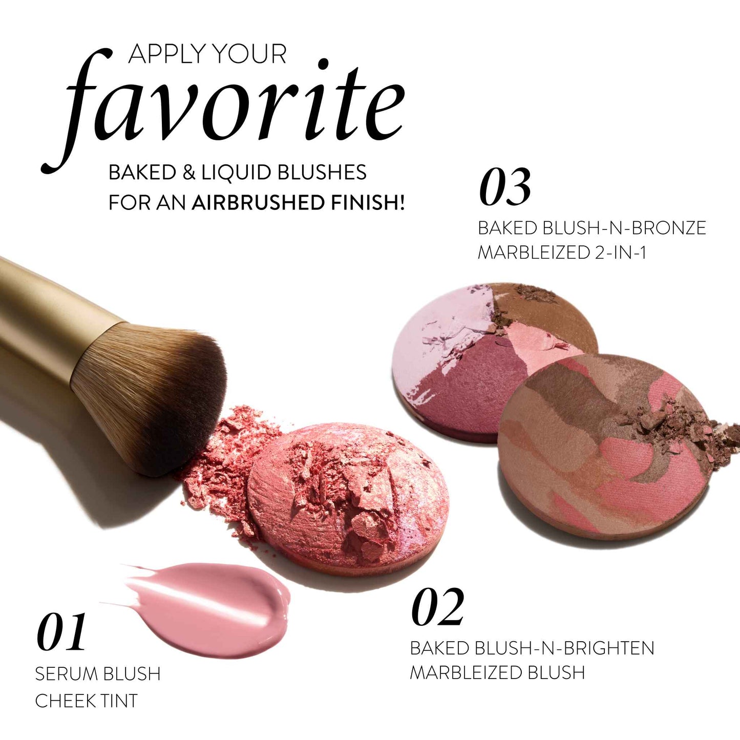 Angeled Blush Brush Pairs well with