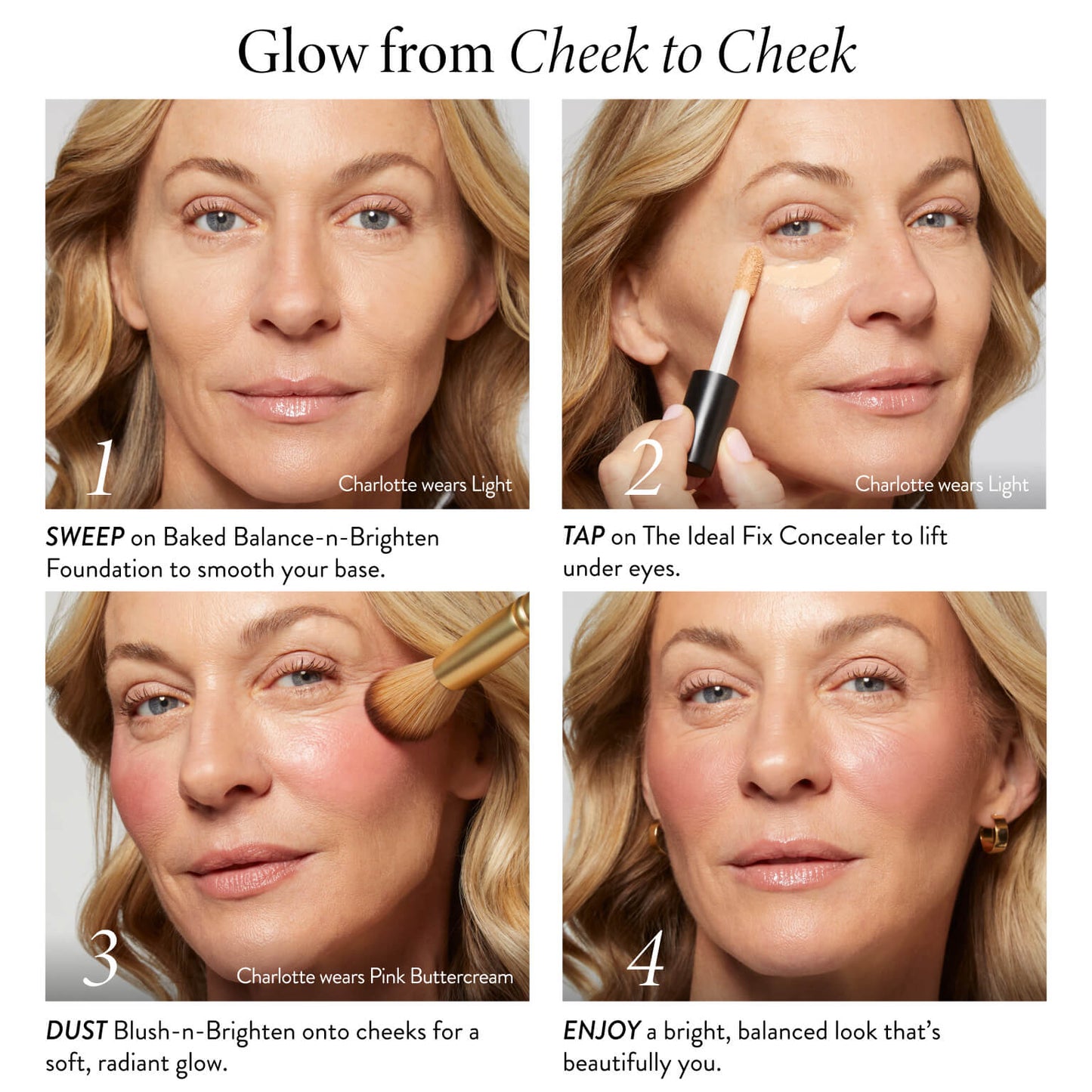 Blush-n-Brighten routine builder