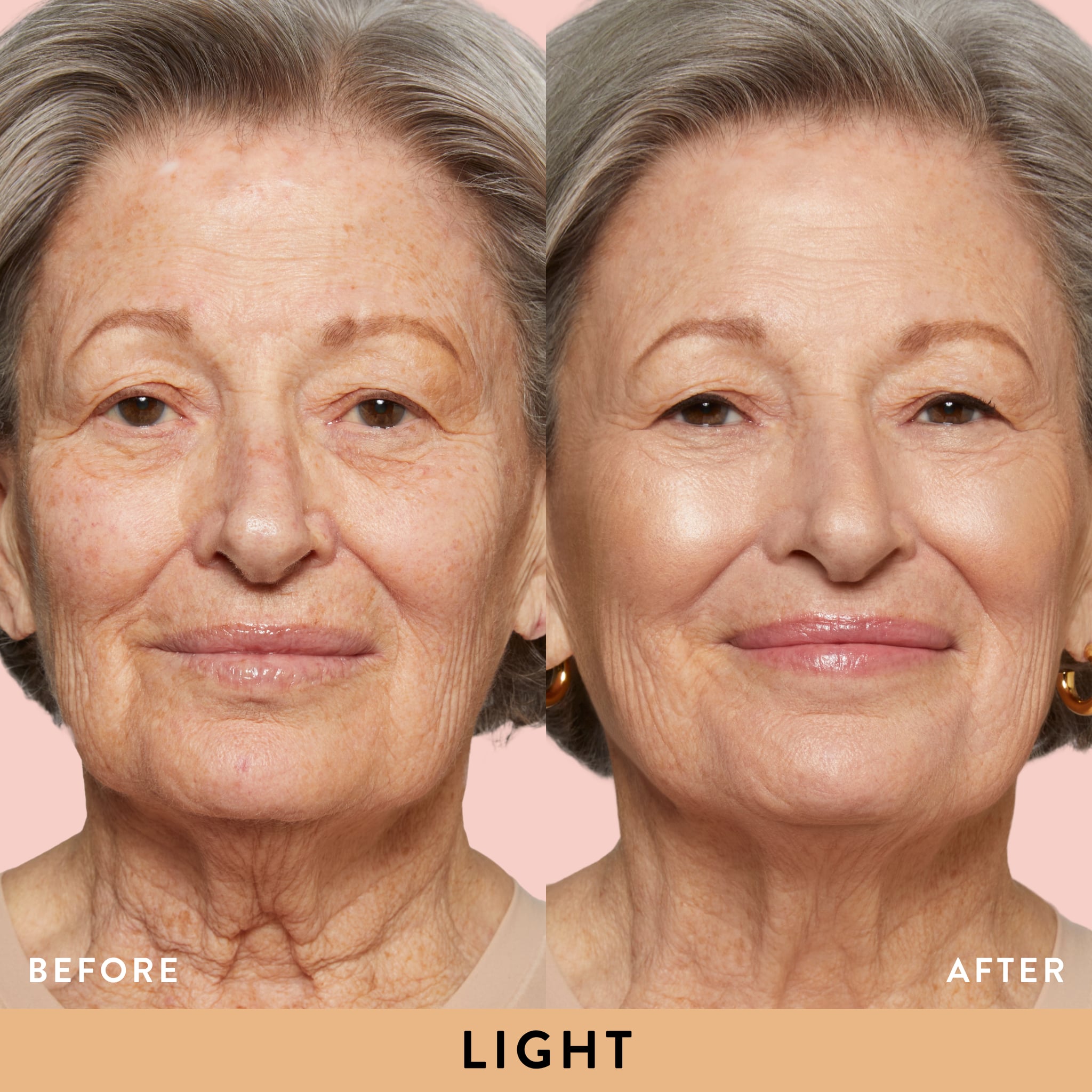 Baked Balance-n-Glow Color Illuminating Foundation model B&A in shade Light