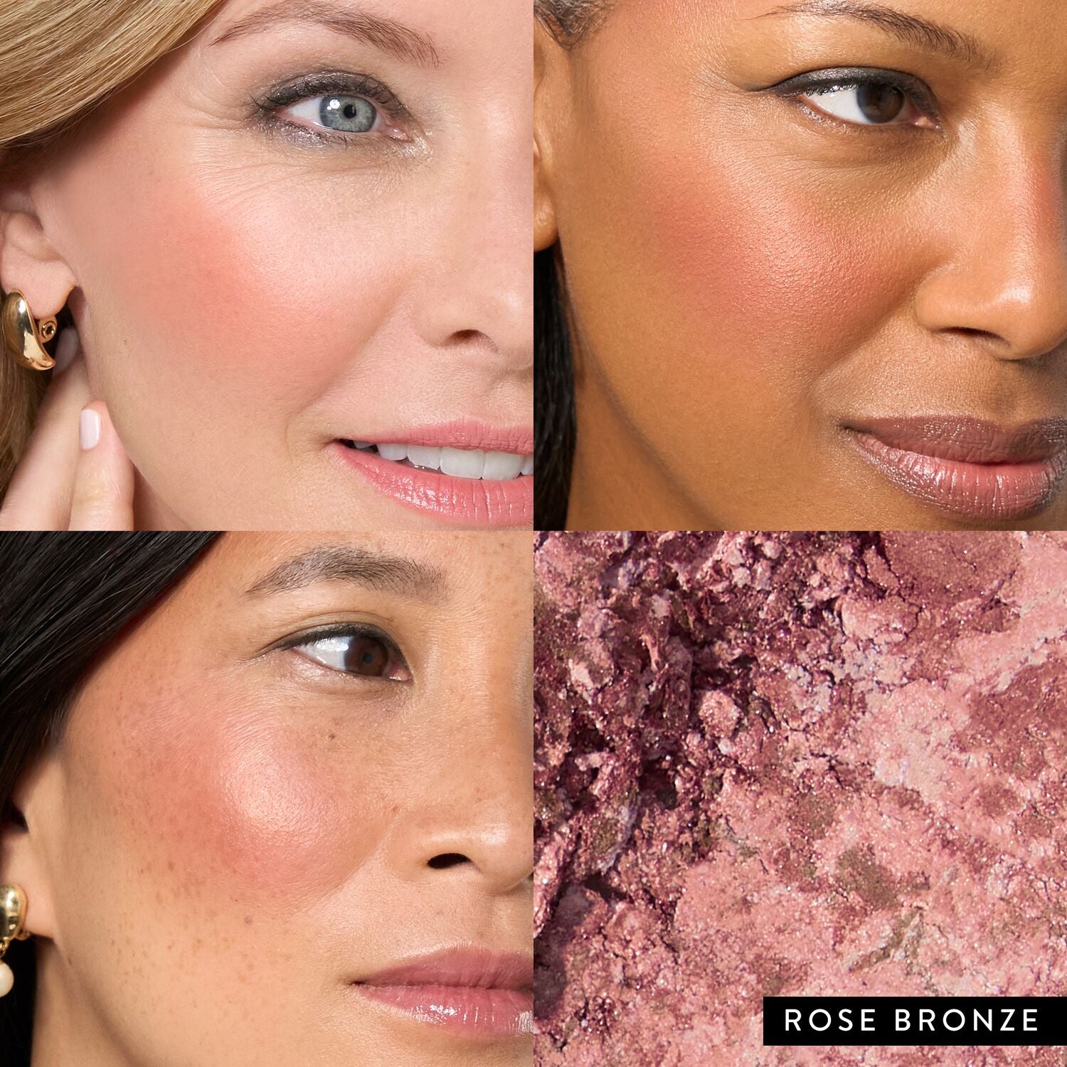 Baked Blush-n-Bronze Marbleized 2-in-1 model grid in Rose Bronze