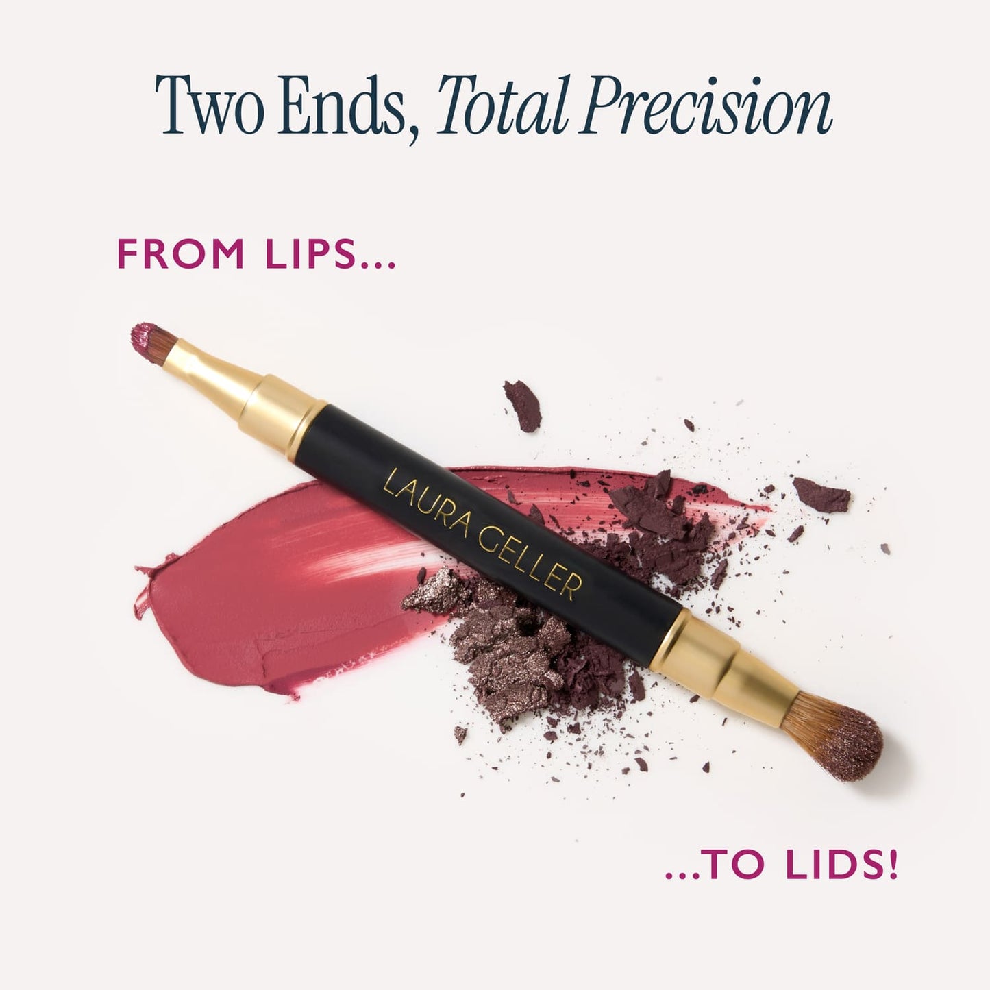 Dual-Ended Retractable Lip + Eyeshadow Brush how to use