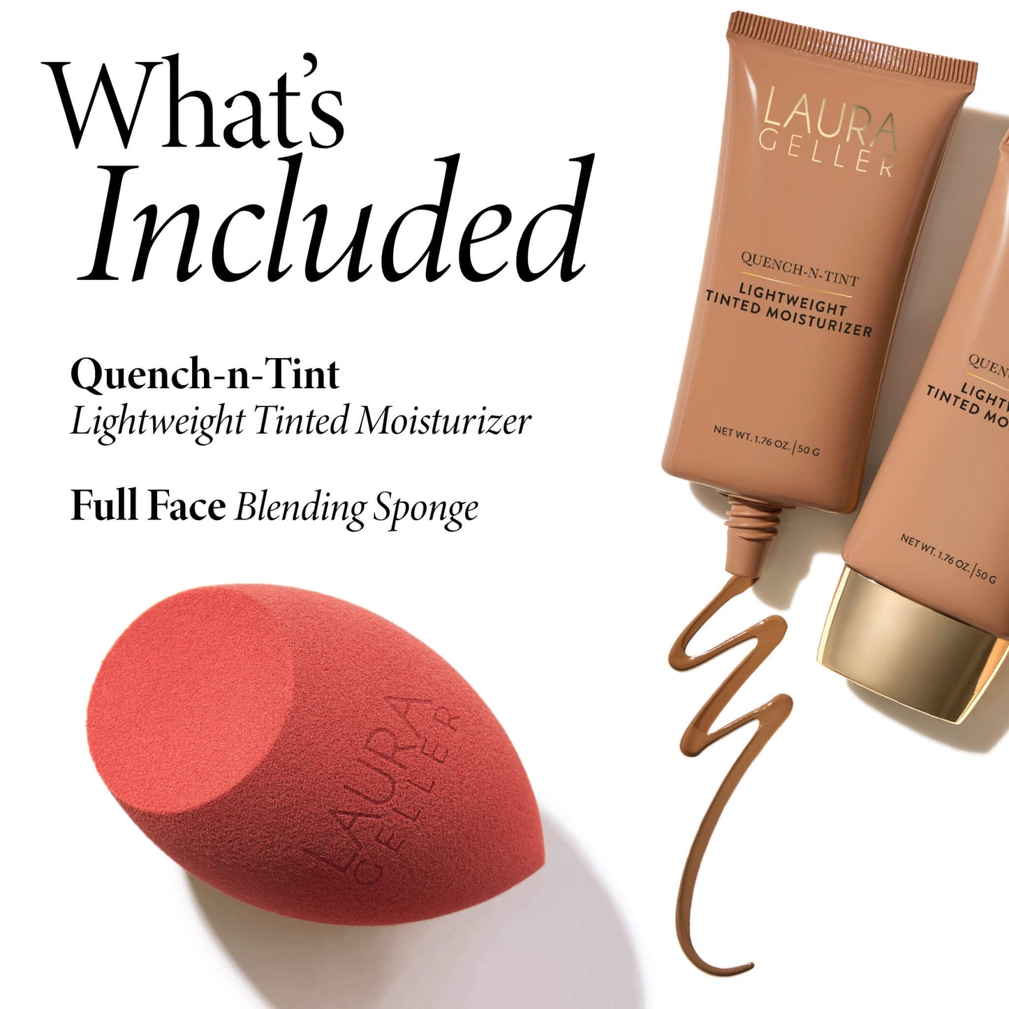 Quench-n-Tint Lightweight Tinted Moisturizer and Sponge what's included