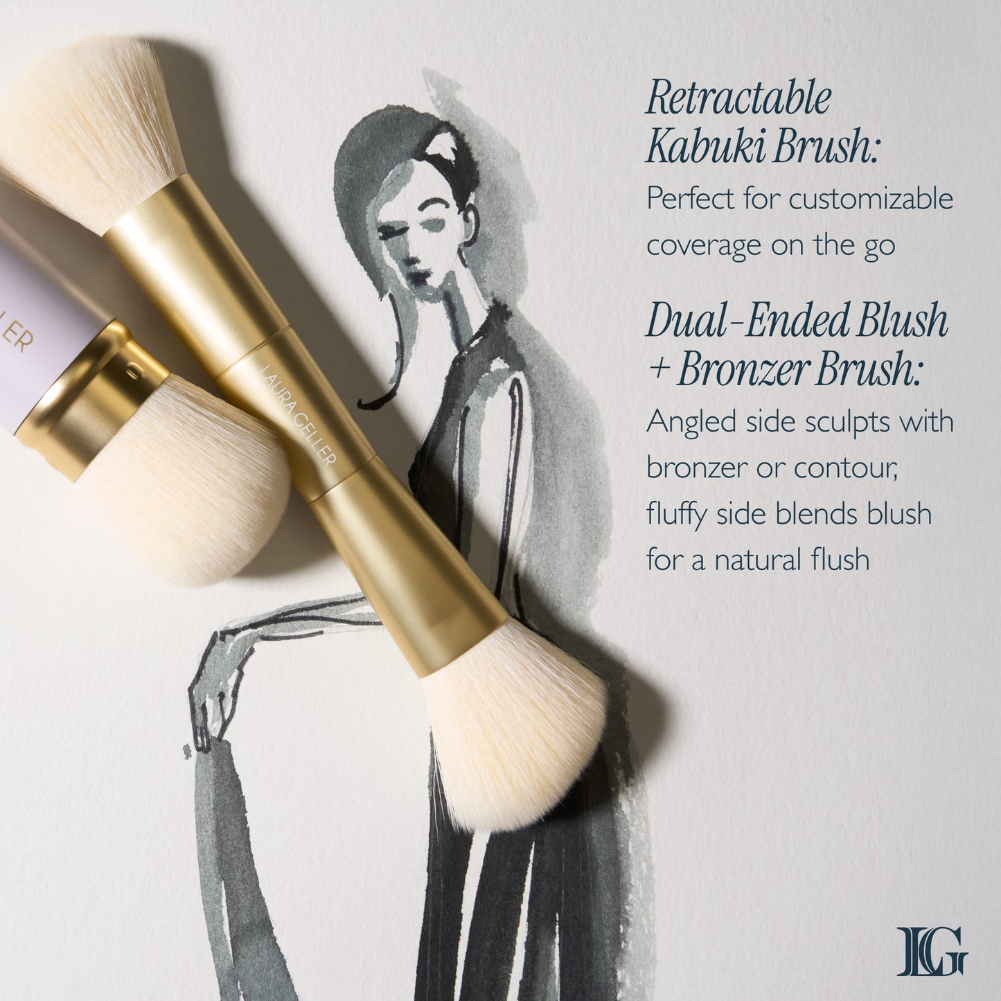 Face It All 2PC Face Brush Set benefits