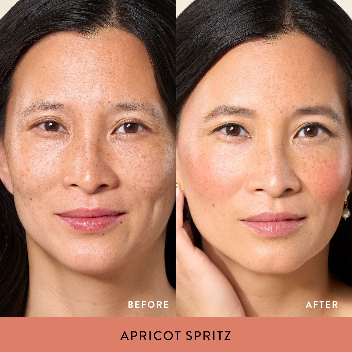 Italian Marble Blush Stick model B&A in Apricot Spritz