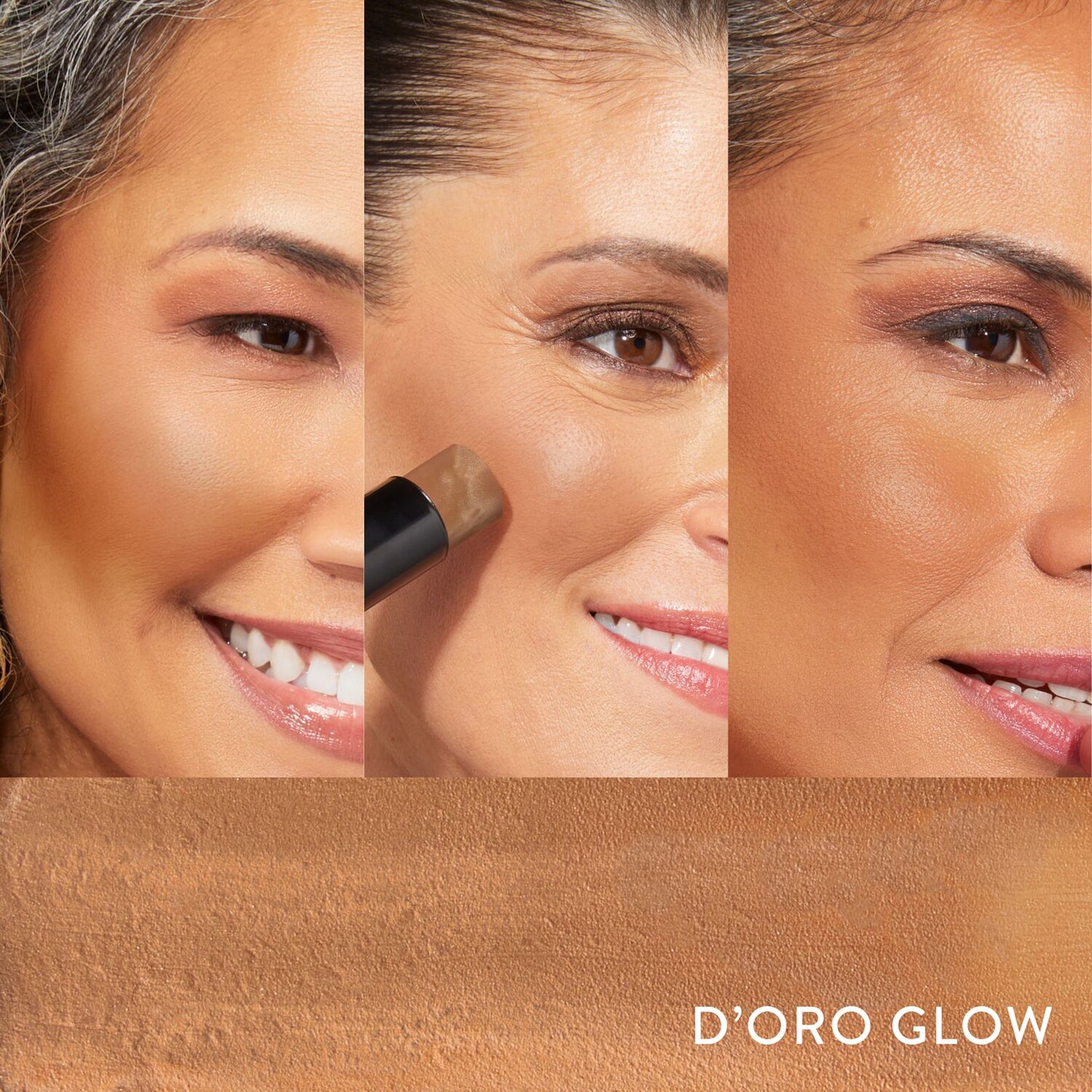 Italian Marble Bronzer Stick 3 model grid in D'Oro Glow