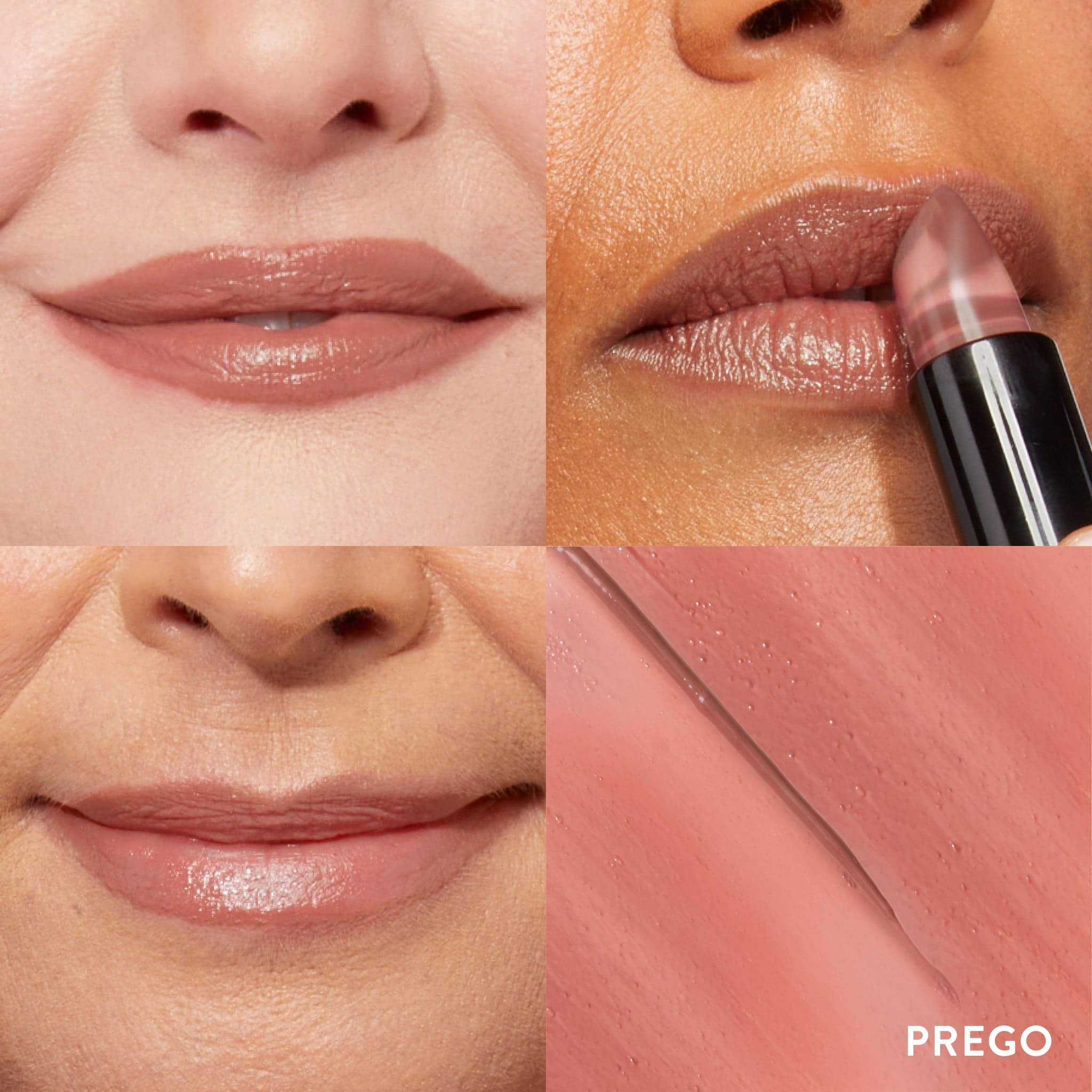 Italian Marble Lipstick On Model Shade Grid in Prego
