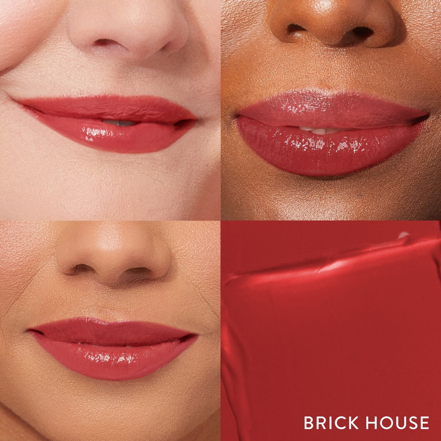 Jelly Balm Hydrating Lip Color Model Grid in brick house
