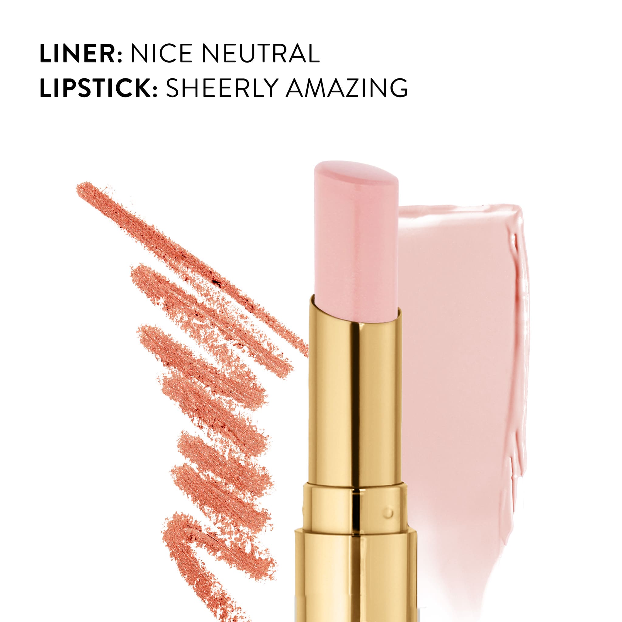 Jelly Balm Hydrating Lip Color pairs well with modern classic liner in sheerly amazing