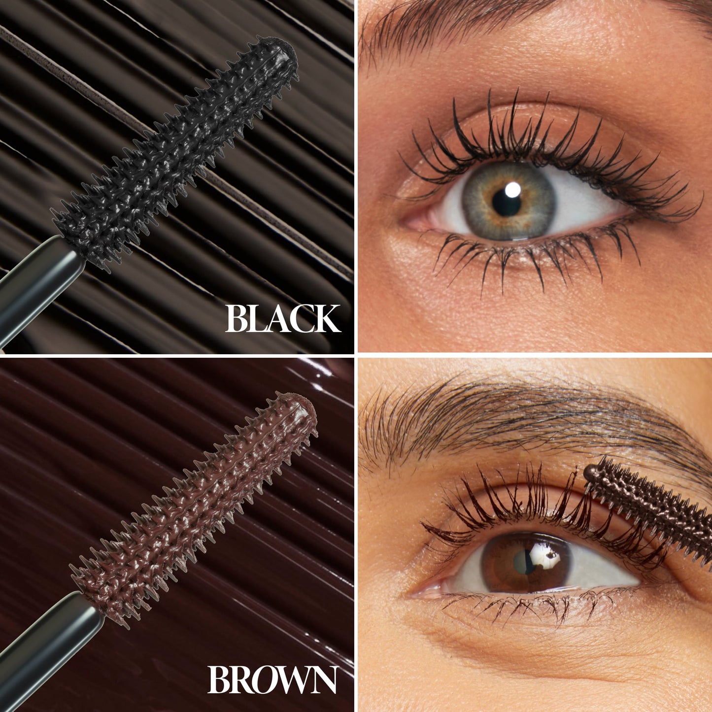 Kajal Longwear Mascara Model Grid Black and Brown