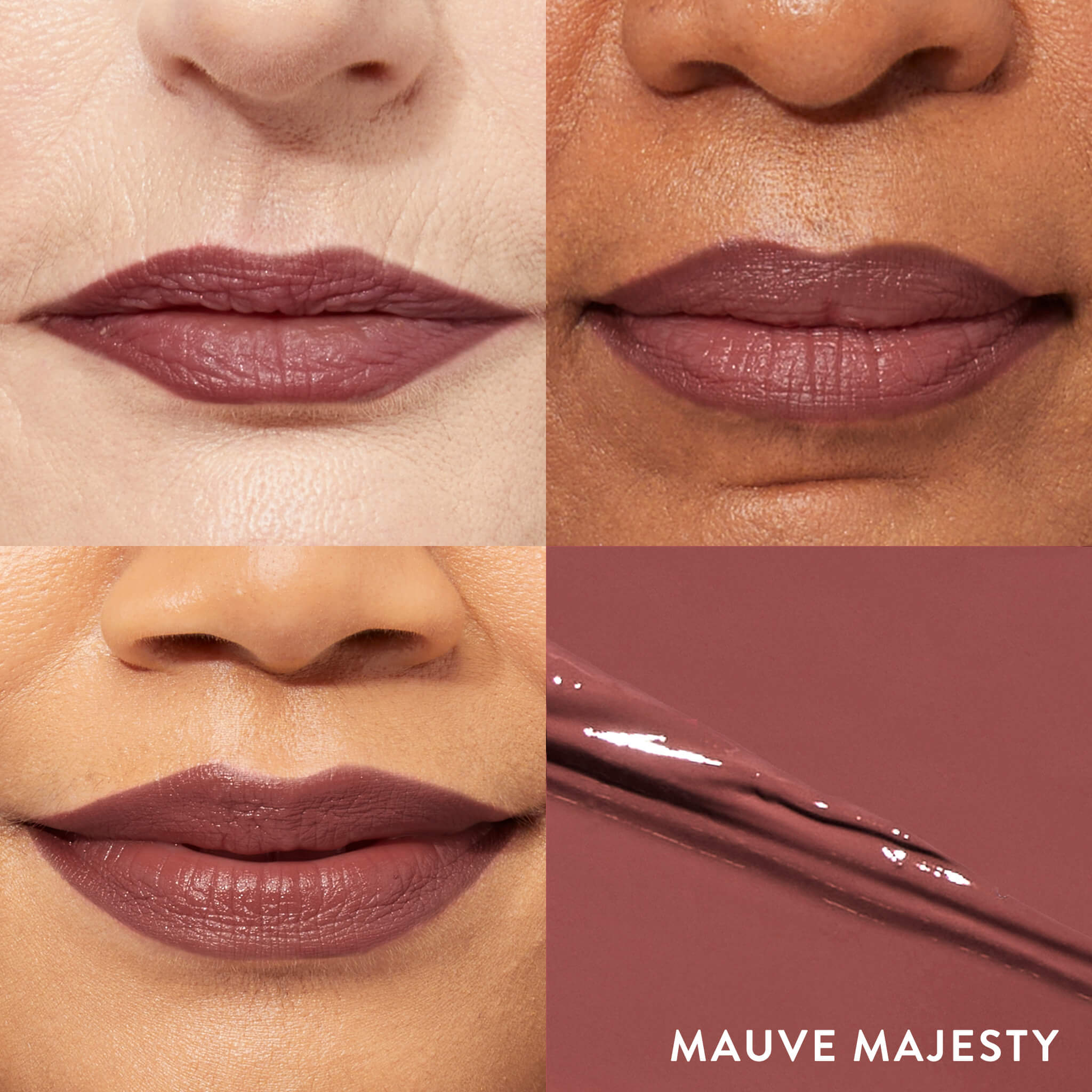 Modern Classic Cream Lipstick Model Grid - mauve majesty