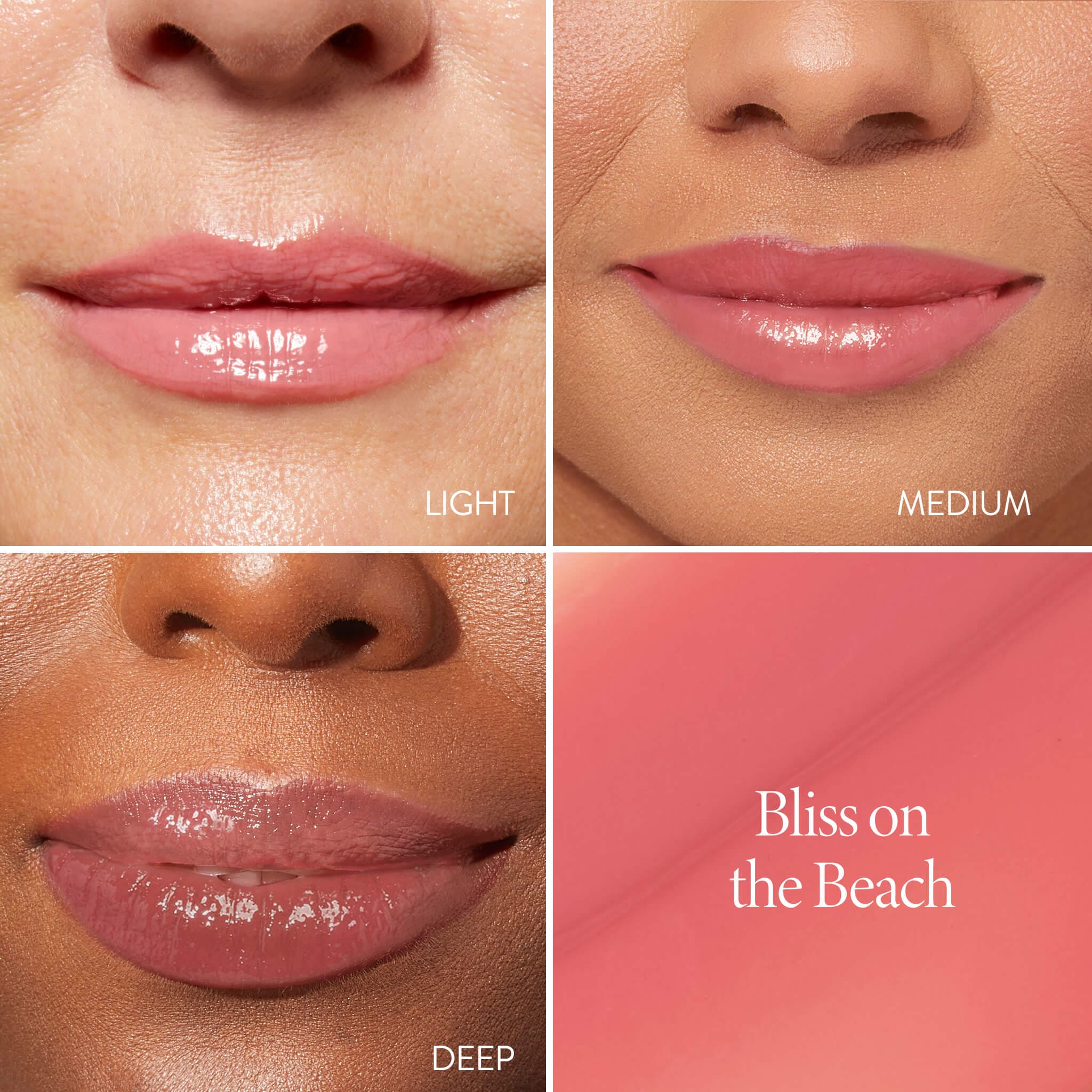 Shine-n-Shield Lip Balm SPF 15 Model Grid in Bliss on the Beach