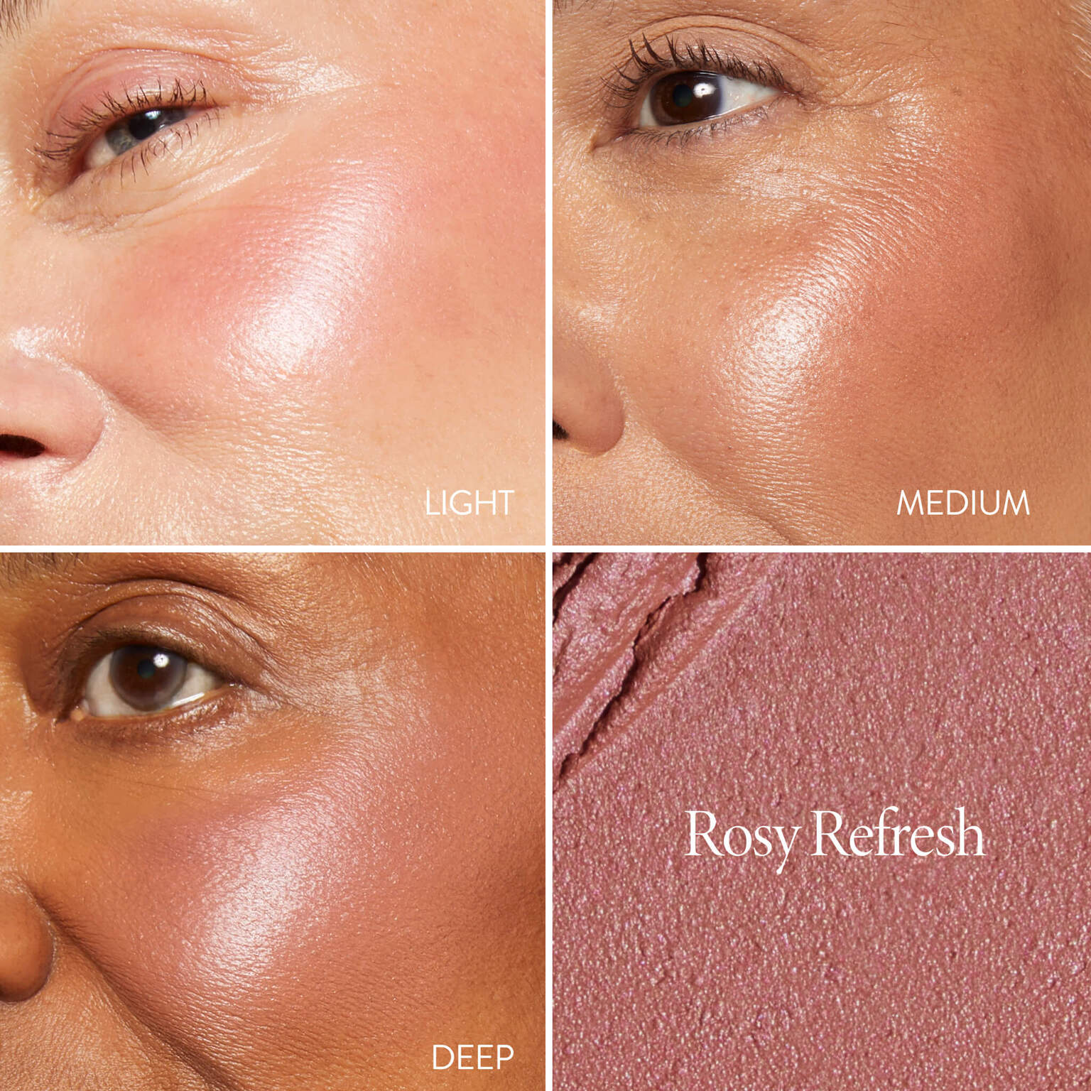 The Wonder Balm Model Shade Grid in rosy refresh