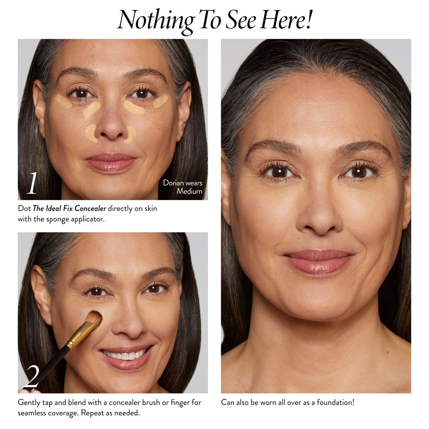 The Ideal Fix Concealer how to apply on model