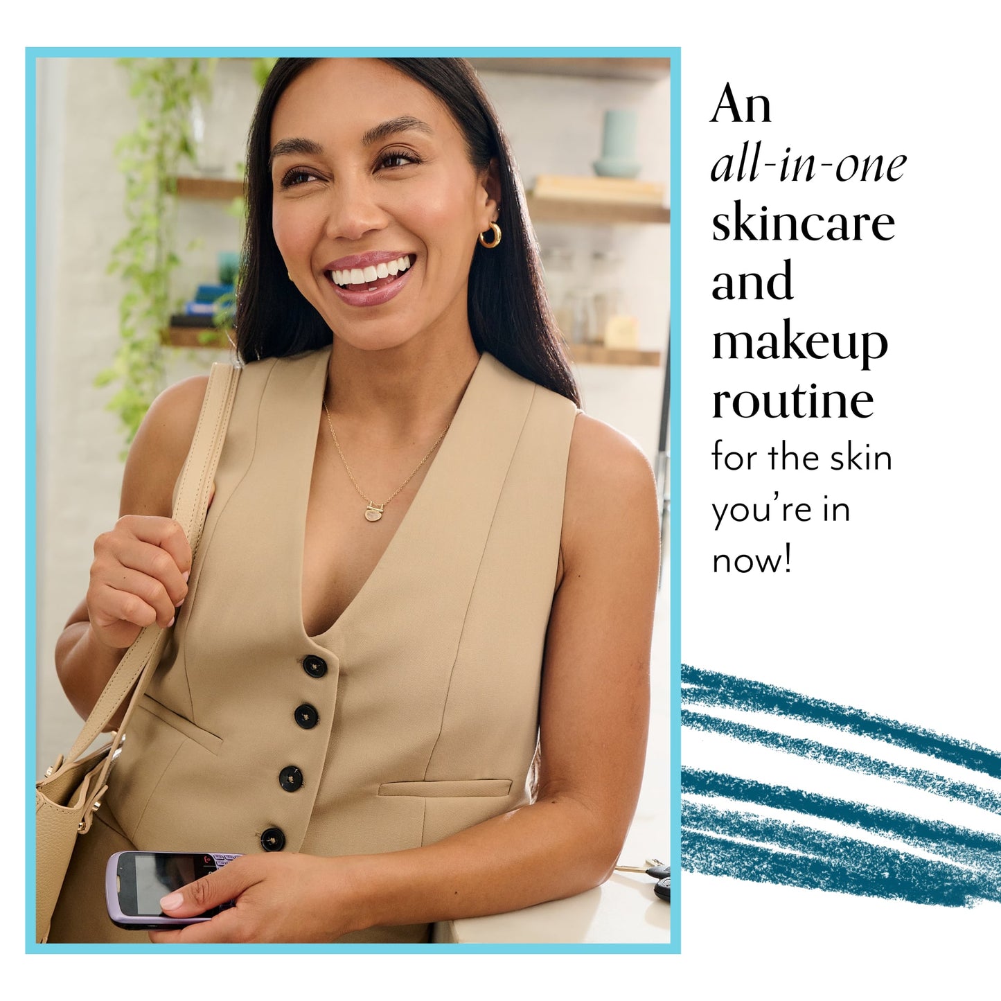 Mature Skin Must-Haves (6 PC) soldier in lifestyle image - all in one routine for the skin you are in now