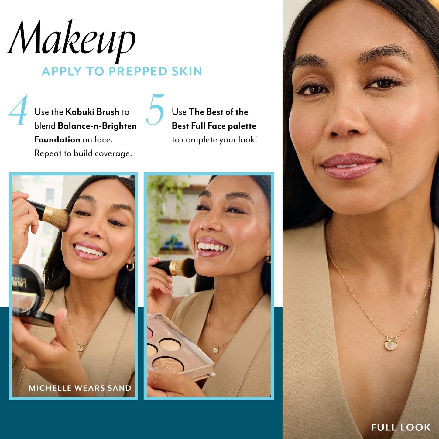 Baked Starter Kit how to apply on model with full look