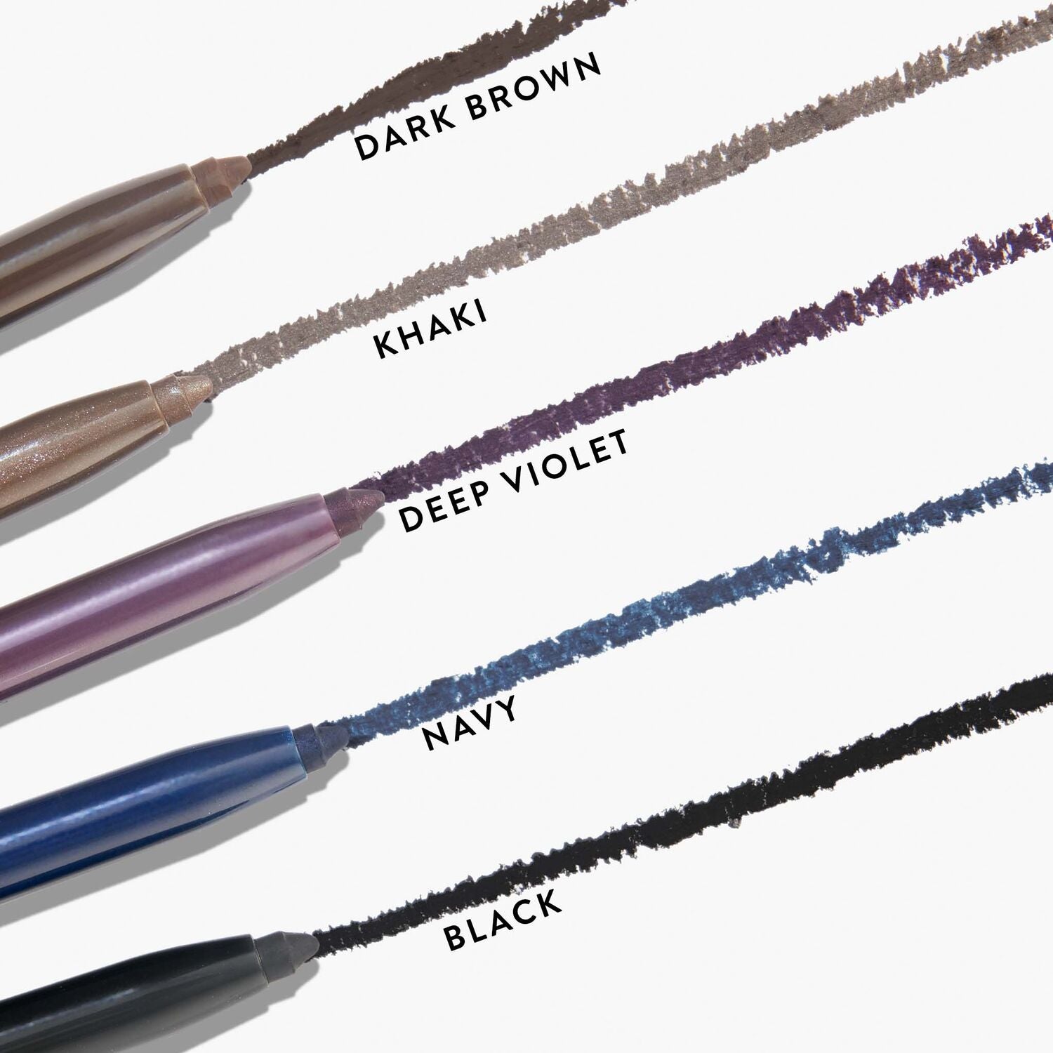 Gel eyeliner collection 5PC swatches texture