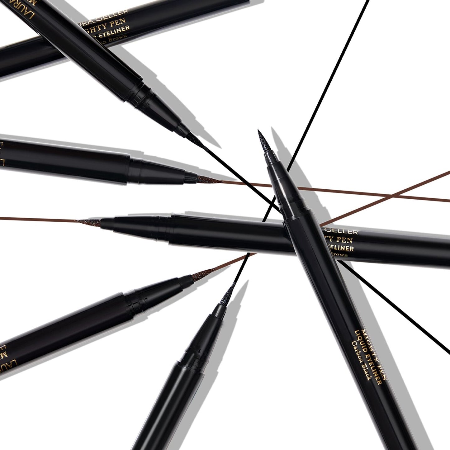 Mighty pen liquid eyeliner + stencil lifestyle