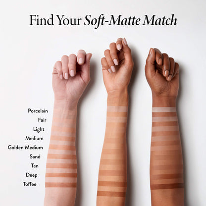 Weightless Whip Blurring Mousse Foundation arm swatches