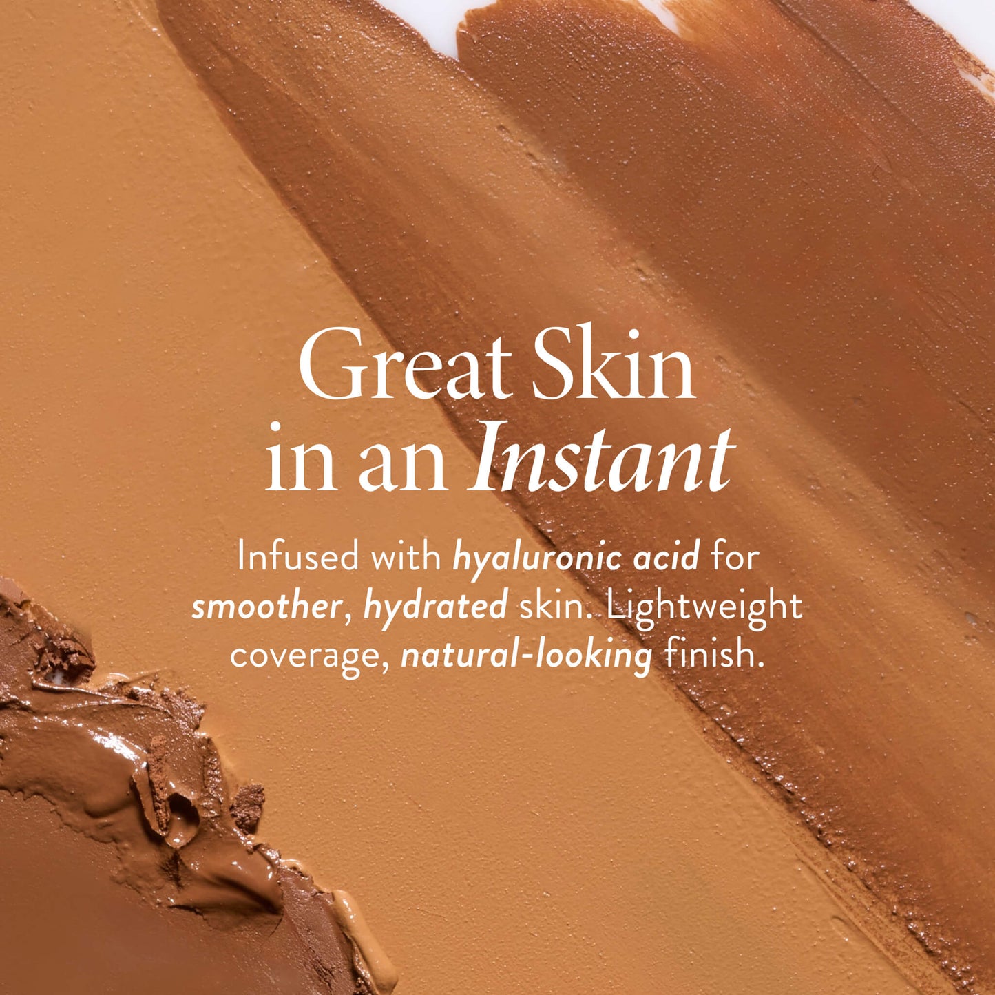 Instant Enhancer Buildable Foundation Stick Texture shot with call out