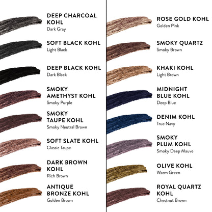 Kajal Longwear Eyeliner Shade Chart New
