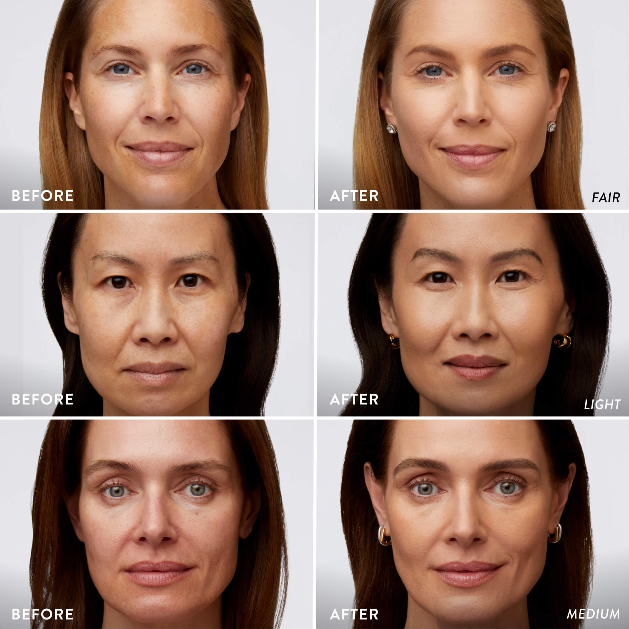 
Better Than ‘Block Skincare-Infused Serum Foundation with Broad Spectrum SPF 50+ BA model grid fair - medium