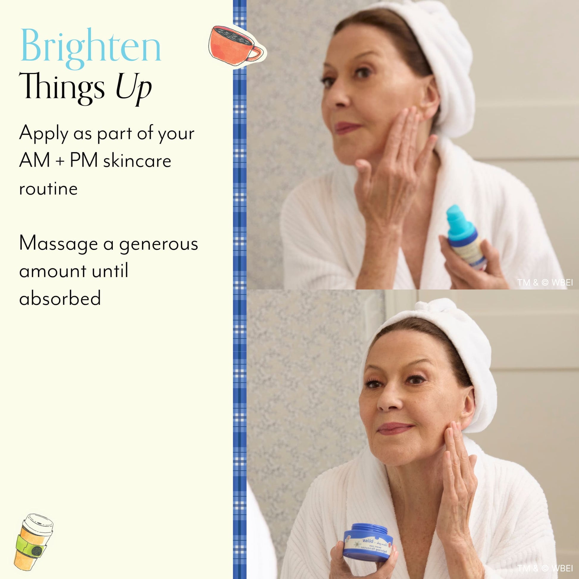 Bliss x Gilmore Girls Bright Idea Brightening Serum + Moisturizer Duo - How to Apply 