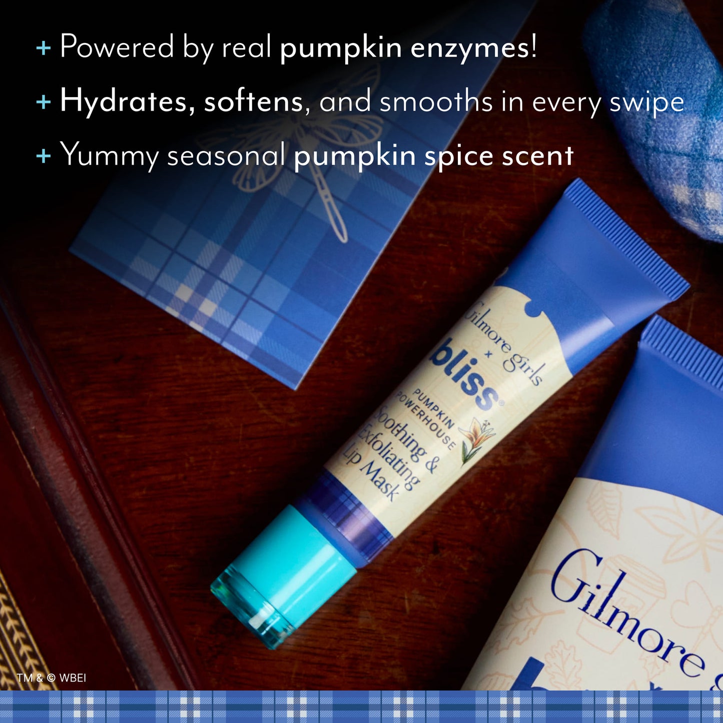 Bliss x Gilmore Girls Pumpkin Powerhouse Soothing & Exfoliating Lip Mask - PDP Benefits