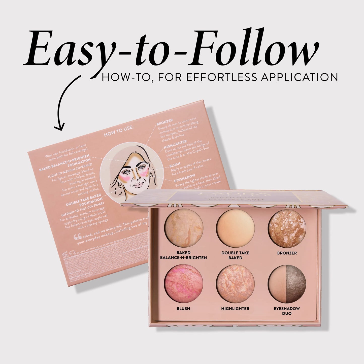 Baked Icons Palette packaging with directions