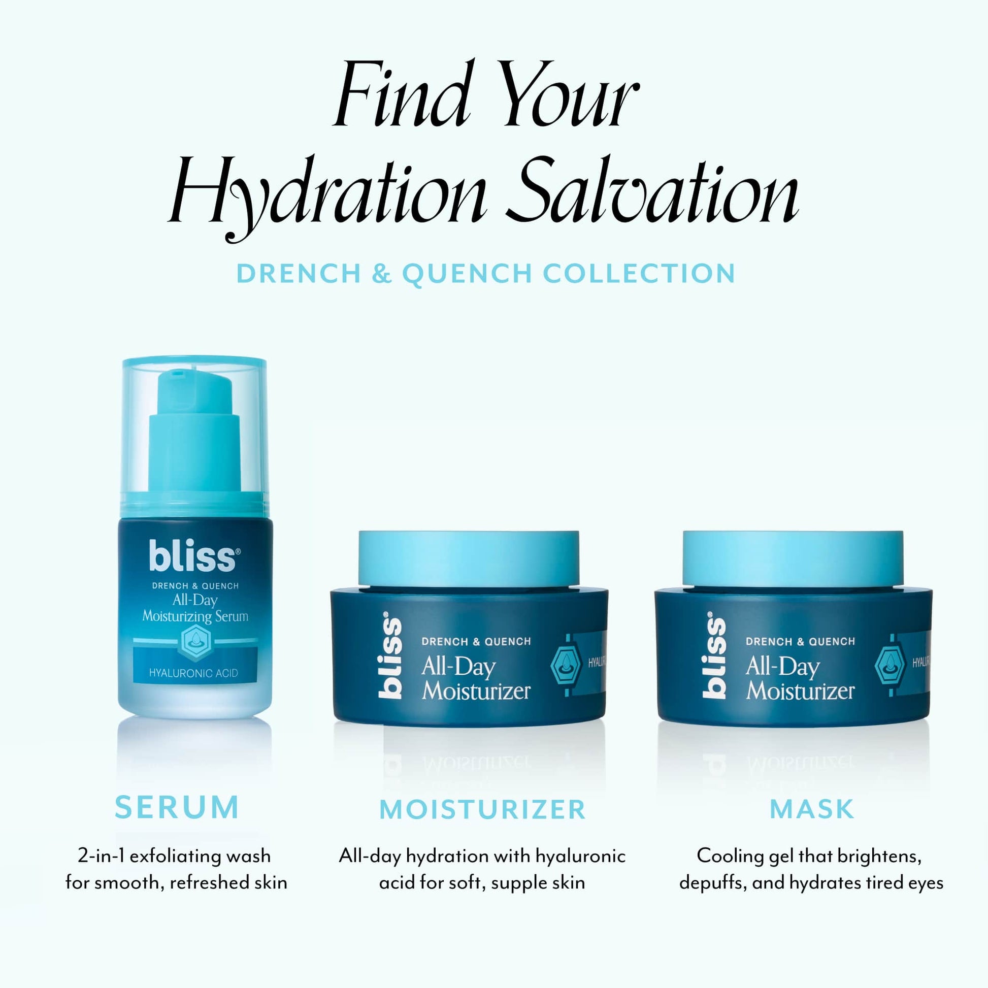 Bliss x LG Drench & Quench Moisturizer - collection