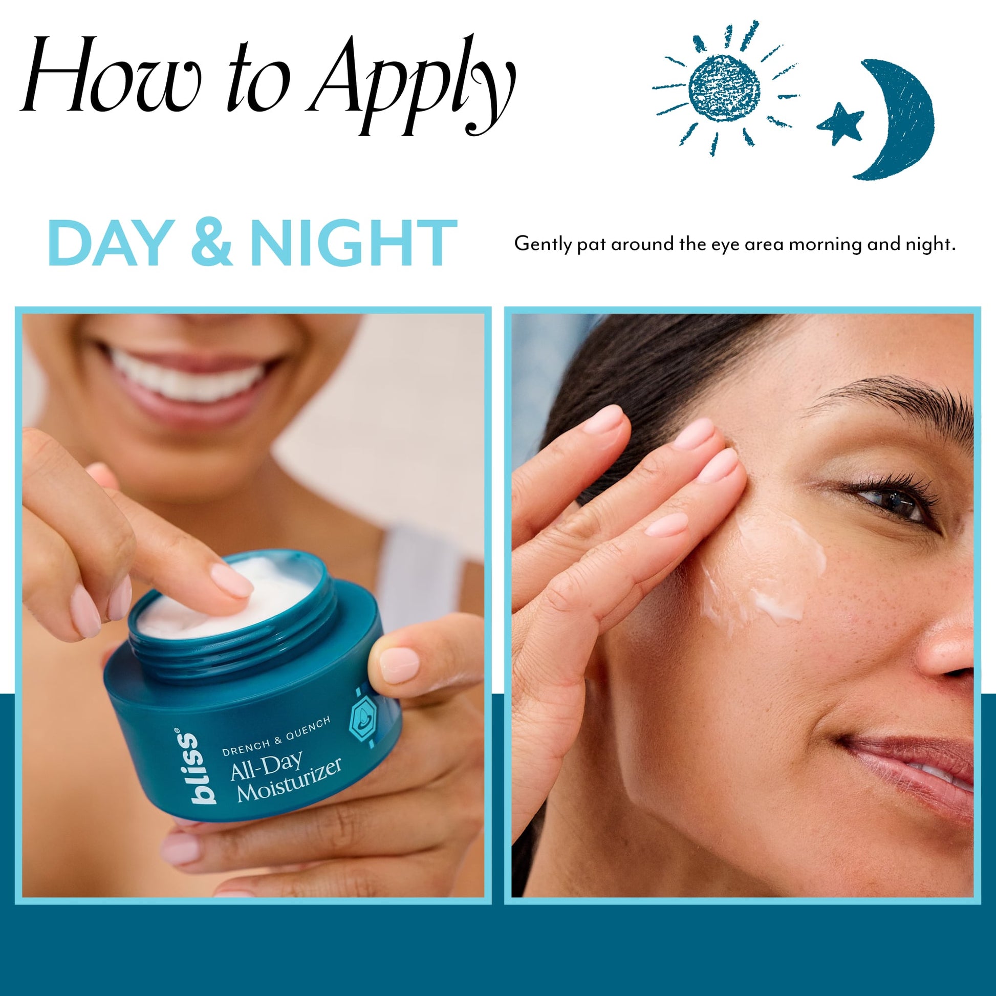 Bliss x LG Drench & Quench Moisturizer - how to apply