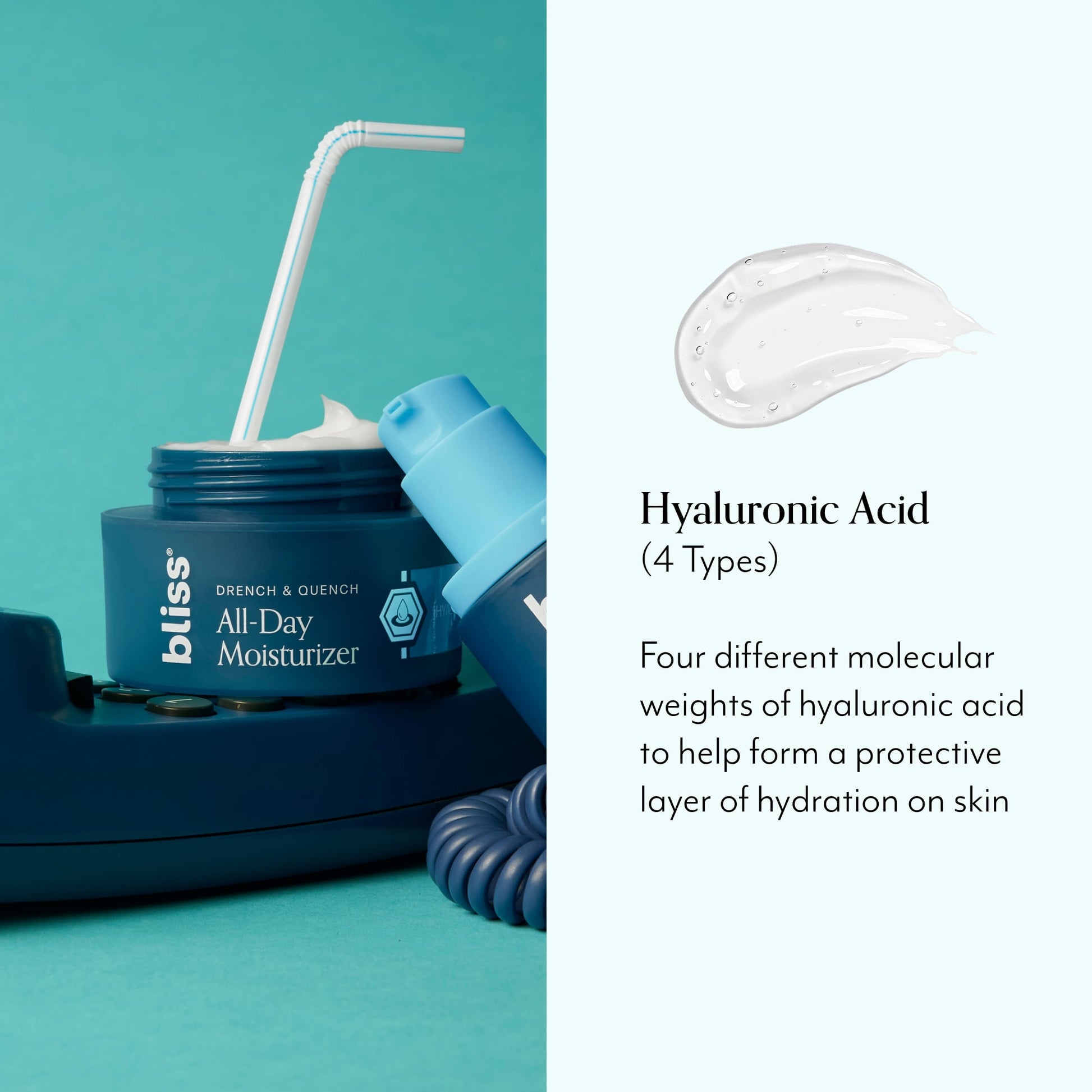 Bliss x LG Drench & Quench Moisturizer - key ingredients