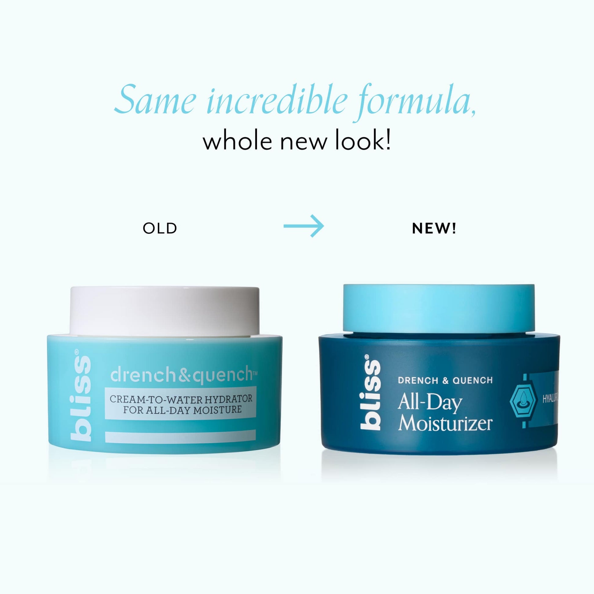 Bliss x LG Drench & Quench Moisturizer new packaging