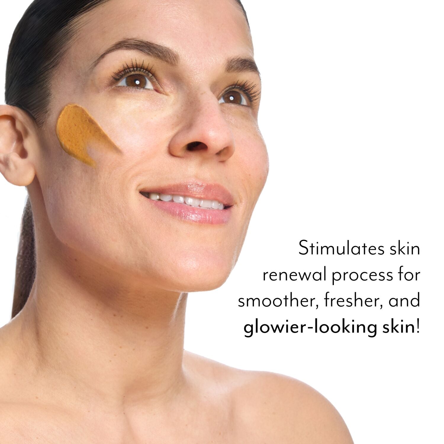 Pumpkin Powerhouse Resurfacing & Exfoliating Mask product benefits model image