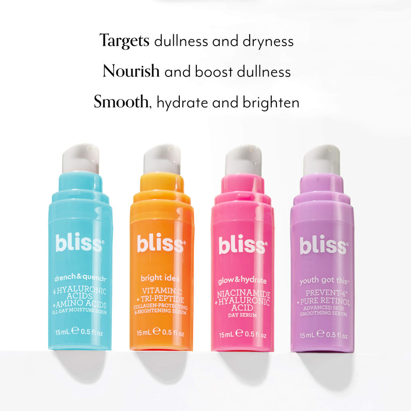 Bliss x LG 4PC Serum Set product benefits 