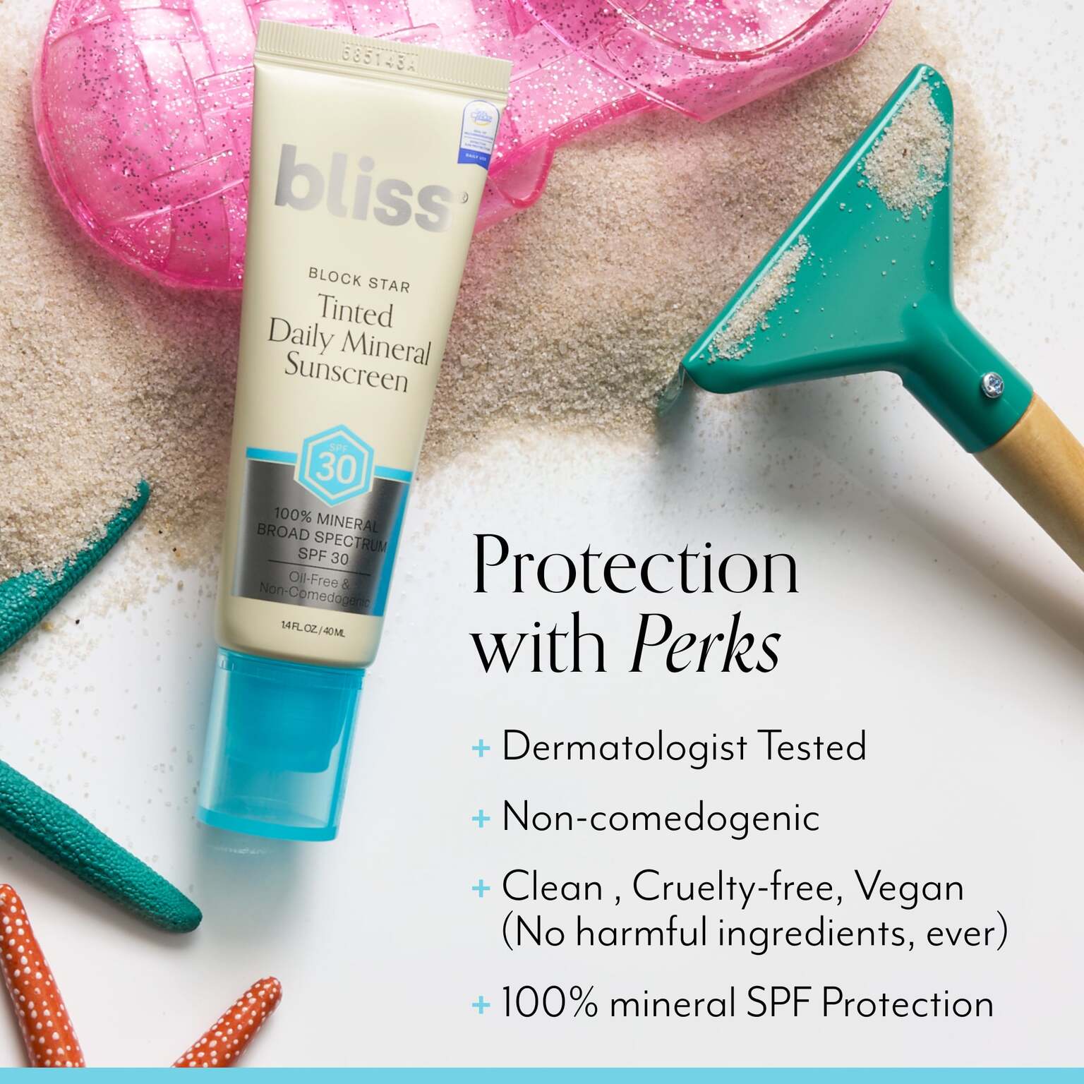 Block Star Tinted Daily Mineral Sunscreen SPF 30 claims