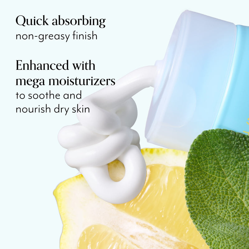 Lemon & Sage Body Butter Moisture Cream product benefits include being quick absorbing