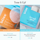 That's Incredi-Peel Comparison Chart Bright Idea Toner Pads
