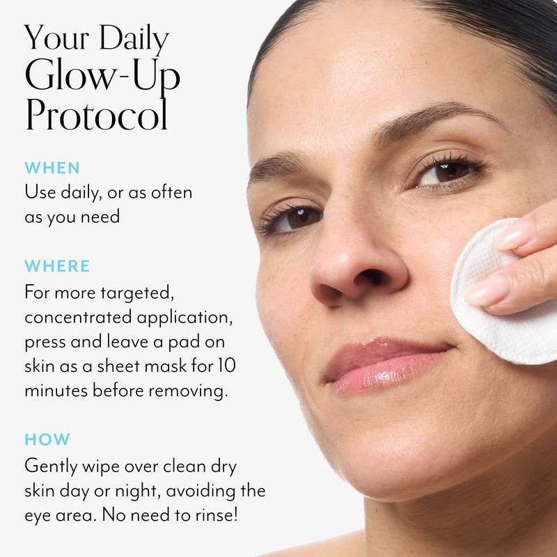 Bright Idea Brightening Toner Pads with Vitamin C how to apply
